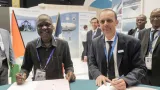 salon du bourget amadou kone et sebastien bougon president de flying whales renforcent leurs engagements