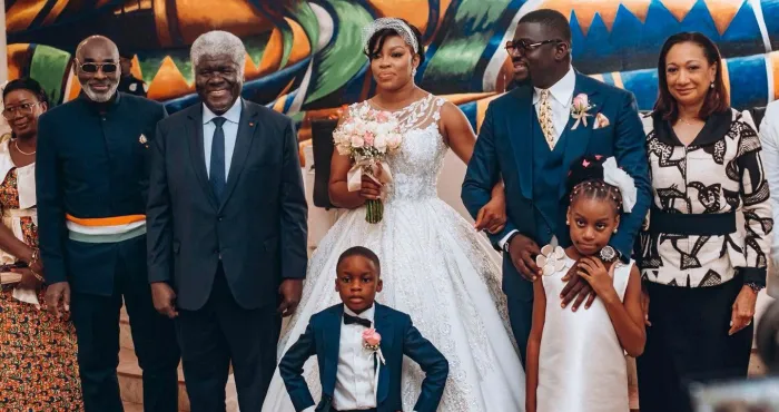le-premier-ministre-la-ministre-francoise-remarck-et-plusieurs-celebrites-au-mariage-de-lhumoriste-joel
