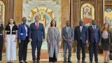 invitee a la ceremonie dinauguration du grand musee egyptien la ministre francoise remarck simpregne du modele culturel du pays