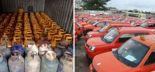 lutte-contre-la-criminalite-economique-124-vehicules-et-115-bouteilles-de-gaz-butane-vendus-aux-encheres-publiques-par-lagrac