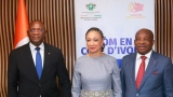 om summer tour abidjan les ministres francoise remarck adje silas metch et siandou fofana appellent a la mobilisent des ivoiriens
