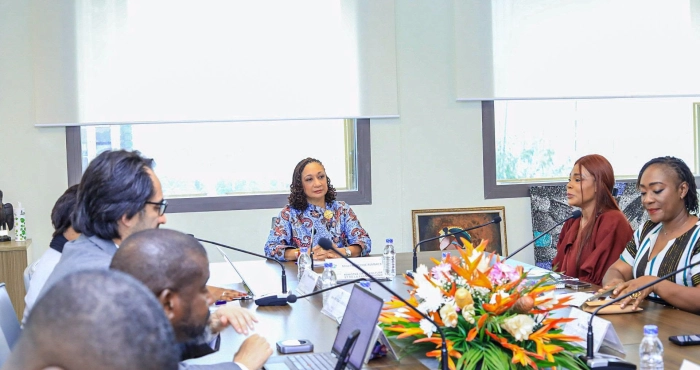 cinema-et-audiovisuel-la-ministre-francoise-remarck-sengage-a-accompagner-les-professionnels-du-secteur-pour-une-meilleure-competitivite