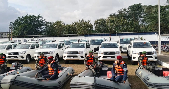 lutte-contre-lorpaillage-illegal-letat-equipe-les-forces-de-defense-et-de-securite-en-materiels-roulants-et-nautiques