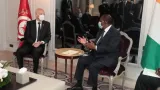 ci tunisie alassane ouattara sest entretenu avec son homologue tunisien kais saied