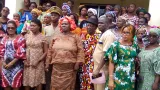 gagnoa les femmes preparent un hommage a ouattara