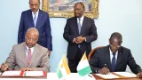 visite officielle du president du niger en cote divoire 5 accords de cooperation signes entre les deux pays