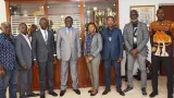 audience apres le renouvellement des instances dirigeantes une delegation de la cjsrci recue par le ministre paulin claude danh