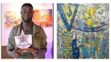 ange wilfried kouame letoile montante de la peinture en cote divoire