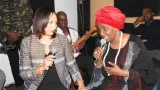 la ministre francoise remarck apporte le soutien du gouvernement a aicha kone avant son concert
