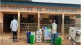 lutte contre la covid 19 kombolokoura recoit du materiel dhygiene