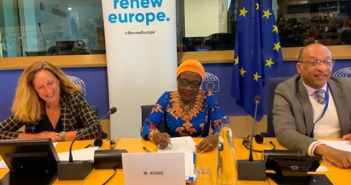 education-bruxelles-la-ministre-mariatou-kone-porte-la-voix-de-lafrique-au-parlement-europeen