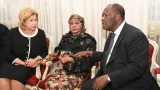deces de bedie le president ouattara et son epouse au chevet de la famille eploree