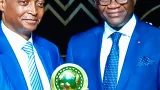 can apres avoir receptionne le prix du president alassane ouattara le ministre adje metch silas merci a la caf pour cette reconnaissance au president alassane ouattara
