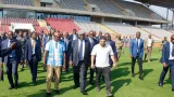 can cote divoire 2023 le premier ministre et le vice president en inspection au stade charles konan banny a yamoussoukro