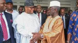en visite chez le president adama bictogo le president du senat du nigeria salue lefficacite de la diplomation parlementaire ivoirienne