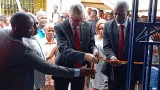 cooperation allemagne cote divoire s e m matthias veltin inaugure le siege de lucffy