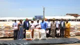 distribution de kits agricoles depuis abengourou le ministre detat kobenan kouassi adjoumani aux agriculteurs cest un effort supplementaire que le gouvernement vous apporte
