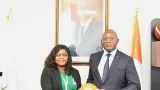 dodgeball yao marie josiane a presente la medaille dor au ministre metch adje