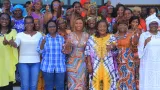 en partance pour la ceremonie dhommage a ouattara a korhogo la presidente de luf rhdp passe un message a celle de la region du gbeke