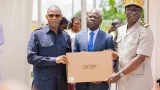 presidentielle 2025 enrolement des populations du district du denguele me adama kamara offre un important lot dequipements informatiques a ladministration