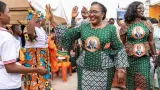 tournee de mobilisation des femmes du rhdp harlette badou sillonne le district dabidjan