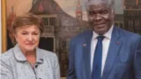 sommet de lavenir et apres en allemagne beugre mambe et la directrice generale du fmi echangent sur plusieurs dossiers