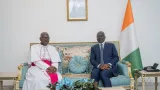 assemblee nationale le nouvel archeveque dabidjan monseigneur ignace bessi dogbo recu en audience par le president adama bictogo