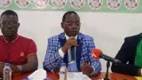 greve des enseignants en cote divoire bli ble david sg de la centrale syndicale dignite face a ses camarades nous sommes en mission