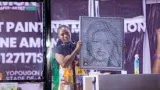 record guinness la peintre mylene amon realise 33 portraits en 24 heures