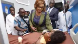 tentative dassassinat de dame ncho amandine myss belmonde au chevet de la victime
