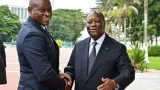gabon apres sa victoire le president elu nguema recoit les felicitations du president ivoirien ouattara felicite